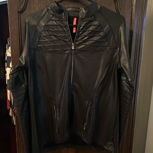 Spanx leather jacket